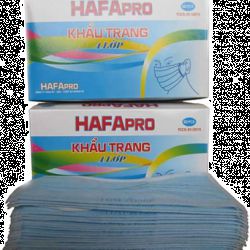 KHẨU TRANG 4 lỚP XANH DƯƠNG KHÁNG KHUẨN HAFAPRO