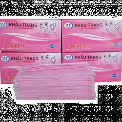 Khẩu trang y tế 4 lớp màu hồng