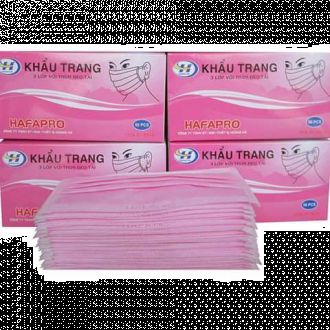 Khẩu trang y tế 4 lớp màu hồng