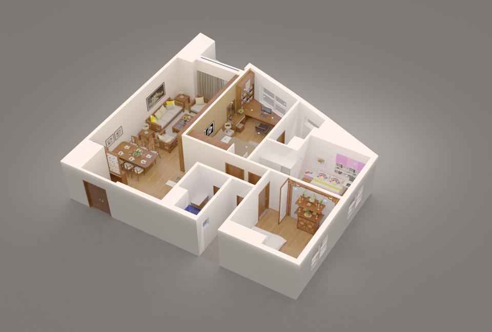 Thiết kế nội thất căn hộ góc chung cư Văn Phú Victoria