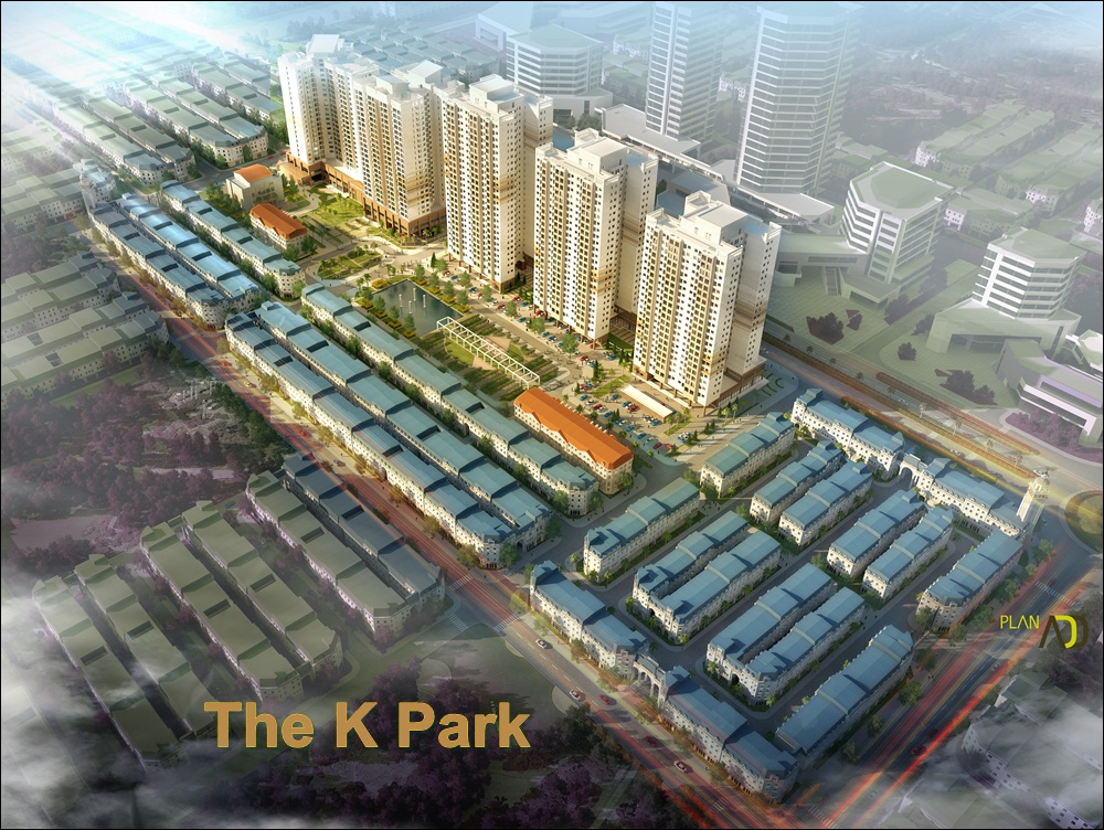 Phối cảnh tổng quan chung cư The K Park Văn Phúc