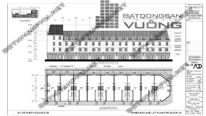 Sơ đồ ghép khối Block 25 liền kề La Casta Văn Phú - liền kề Văn Phú HiBrand - khu đô thị Văn Phú