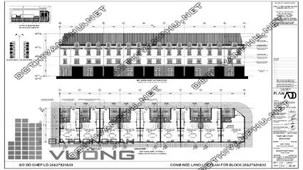 Sơ đồ ghép khối Block 26, Block 27, Block 31, Block 33 liền kề La Casta Văn Phú - liền kề Văn Phú HiBrand - khu đô thị Văn Phú