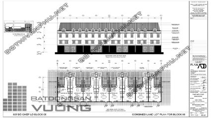Sơ đồ ghép khối Block 05 liền kề La Casta Văn Phú - liền kề Văn Phú HiBrand - khu đô thị Văn Phú