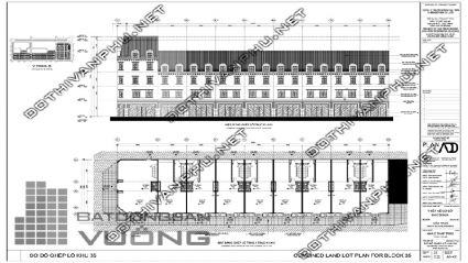 Sơ đồ ghép khối Block 35 liền kề La Casta Văn Phú - liền kề Văn Phú HiBrand - khu đô thị Văn Phú