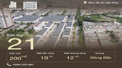 Bán nhà Biệt thự Văn Phú  mặt đường 12m, nhà hướng Đông - Bắc, Khu đô thị Văn Phú [#H3633.2420]